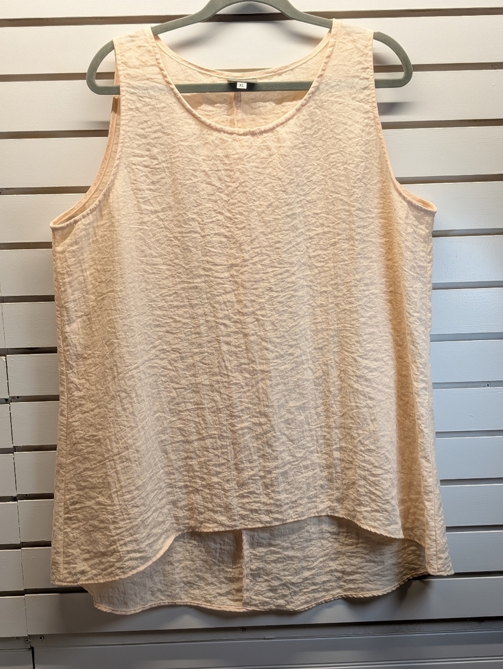 Niche Nilgun Derman Textured Sleeveless Lagenlook Tunic Size XL EUC